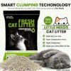 Natural Bentonite Cat Litter Sand - 5Kg with Lemon Fragrance for Cats and Kittens | Clean Low-dust Strong Deodorant Litter Tray Refill with Odour Controlling and Instant Clumping