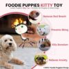 81FIZHvnmAL._SL1500_.jpg Foodie Puppies Natural Latex Rubber Squeaky Black & White Puppy Toy | Suitable for Small Dogs (0-10kgs) | Animal Design, Fetch & Chew Safe Play Toy