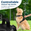Funfox Dog Harness Medium Sized Dog, No Pull Dog Vest Adjustable, Comfortable Breathable Material Reflective Strips with Metal Clip for Control Easy Walking for Medium Breed Dogs Black
