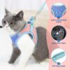 81Hg4P5bTmL._SL1500_.jpg Furco Cat Harness Adjustable Comfortfit – Safety Reflective Strip, Lightweight, Breathable, and Secure Harness with Quick-Release Buckle for Maximum Safety and Comfort, for Cats & Small Dogs (L)