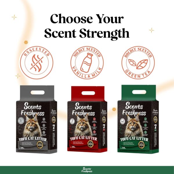 BarkButler x Scents of Freshness: Premium Grade Tofu Cat Litter 7.3L – Bio-Enzymatic Odour Control, Flushable Cat Litter– Boldly Scented (Green Tea)