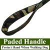 RvPaws 1.25 Inch Width Dog Army Print Adjustable Harness and Leash for Maxi and Large Breed Dog Body Harness Military Design Heavy Hook (X- Large)