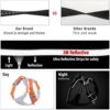 HANK Dog Harness | 3M Reflective | Strong Metal Hook | Dog Chest Belt for Large Dogs | No Pull Harness for Walking, Training (Orange - Grey - L (23-35Kg)