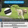 81JRxzCcTML._SL1500_.jpg 5-in-1 Dog Leash - 6 ft Heavy Duty Shock Absorbing Bungee Dog Leash || Highly Reflective Belt with Traffic Handle || Military Grade Metal Clip || Car Seatbelt Buckle (Black)