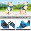 81KCrrnt27L._SL1500_.jpg FYA Dog Harness With 1.5M Rope, No-Pull Reflective Pet Vest Harness, No-Pull Pet Harness, Reflective No-Choke Pet Oxford Vest With Easy Control Handle For Midium Large Dogs,Lake Blue