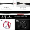 HANK Dog Harness | 3M Reflective | Strong Metal Hook | Dog Chest Belt for Large Dogs | No Pull Harness for Walking, Training (Red - Grey - L (23-35Kg)