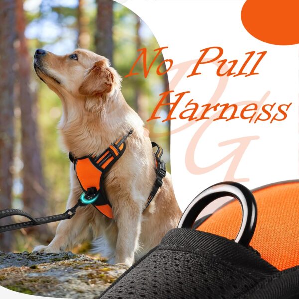 Premium Reflective Dog Vest Harness| Soft Breathable| Padded Handle| Adjustable Straps & Luxury Buckle | Soft Padded Mesh | No Pull | No-Choke | Chest 22-30 inch | All Medium Breed 14-22 Kg