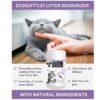 EcoSoft Cat Litter Deodorizer - Strawberry and Lavender fragrance 1500 gm, Odour Control,|Pet Urine Smell Remover| 100% Effective, Fresh Scent