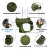 81MX8Y58ZL._SL1500_.jpg HANK Tactical Dog Harness - No Pull Heavy Duty - 1600D Oxford Nylon - Adjustable Dog Chest Belt - 2 Metal Buckle - Dog Vest for Training, Walking & Outdoor Adventure (Tactical Green, S - Harness)