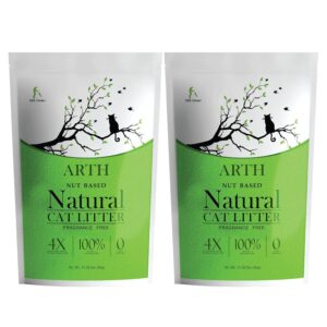 Arth Cat Litter - Walnut by 101 Lives | 9.4 kg | Ultra Odor Control |100% Natural | Clumping | Eco-Friendly