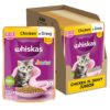 Whiskas Junior Kitten (2-12 Months) Wet Cat Food, Chicken in Whiskas Junior Kitten (2-12 Months) Wet Cat Food, Chicken in Gravy, 80 g (Pack of 14), Hydrating Food Made With Real Chicken, 100% Complete & Balanced Nutrition for Kittens