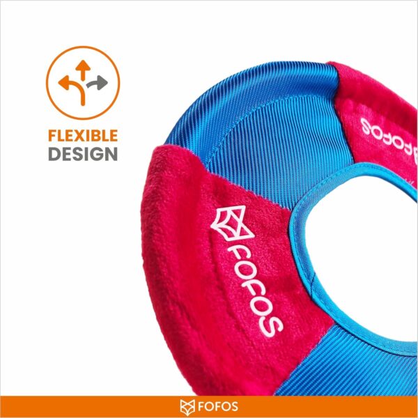 BarkButler x FOFOS Born Wild Frisbee Dog Toy - Red, Durable & Lightweight Pet Toys, Crinkle Paper Inside, Dog Toys for Medium Dogs to Large Dogs (10-30 kgs) of All Breeds