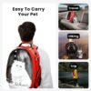 81OmgqQA24L._SL1500_.jpg Buraq Astronaut Lite Pet Carrier Backpack, Designed with Breathable Space, Ventilated Cat Bag, Comfortable Cat Carrier for Outdoor Use