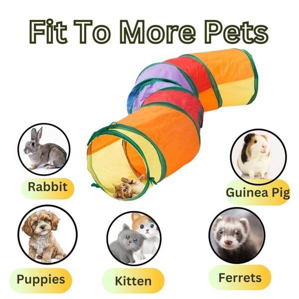 Foodie Puppies Cat Toys Cat Tunnel Pet Tube Collapsible Play Toy Indoor Outdoor Kitty Puppy for Puzzle Exercising Hiding Training Toy | Cats, Kittens, Rabbits, Guinea Pigs & Puppies (Slither Tunnel)