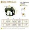 81OuDtVuDbL._SL1500_.jpg HANK Tactical Dog Harness - No Pull Heavy Duty - 1600D Oxford Nylon - Adjustable Dog Chest Belt - 2 Metal Buckle - Dog Vest for Training, Walking & Outdoor Adventure (Tactical Green, S - Harness)