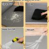 1 Pcs Cat Litter Mat, Double Layer,Waterproof Litter Trapping Mat,13.7 * 23.6 inches/35 * 60cm Litter Mat Double Layer Open Edge Design, Easy Clean Cat Mats for Hardwood Floors