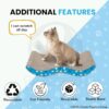 Foodie Puppies 2-in-1 Reversible Cat Scratcher Pad with Catnip for Cats & Kittens, (Breaker) | Durable Corrugated Cardboard Cat Scratch Post for Furniture Protection, Play & Rest (44cm x 23.5cm x 8cm)