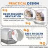 Foodie Puppies Litter Box with Scooper (Dome Cat Tray) (38 x 26 x 36 cm) | Training Cat Litter Tray for Small to Medium Cats, Kittens, and Puppies | Potty/Poo Training Box with Door & Handles