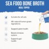 81QW32VIPZL._SL1500_.jpg Goofy Tails Sea Food Bone Broth for Cats 1000ml (100ml X 10 Pack), Human Grade, Preservative Free,Gut Friendly Cat Food Topper, Cat Supplements with Natural Collagen