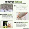 Natural Bentonite Cat Litter Sand - 5Kg with Lemon Fragrance for Cats and Kittens | Clean Low-dust Strong Deodorant Litter Tray Refill with Odour Controlling and Instant Clumping