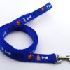 RvPaws 15 MM Paw/Bone Printed Soft Nylon Collar Belt and Leash Set for Small Breed Dog and Puppies - Blue