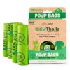 Compostable Poop Bags for Dogs & Cats | Pack of 8 (120 bags) | Biodegradable & Eco-Friendly | Waste/Litter Poop Bag | Strong & Leak-Proof Potty Picker | Green Colour - 9 x 13 Inches