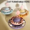 Foodie Puppies Interactive Tower Track Roller for Cats and Kittens (Frenzy Tower Toy) | Feather Bell Teaser & Colorful Balls | Turntable Puzzle Toy for Mental and Physical Exercise (Color May Vary)