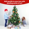 Skillmatics Foil Fun - Christmas Ornaments, Mess Free Art for Kids, Festive Holiday Craft Kits, DIY Decor Creative Activity, Gifts for Girls & Boys Ages 4, 5, 6, 7, 8, 9, and Up