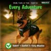 81SFMbicmcL._SL1500_.jpg Buraq Military Tactical Dog Harness, No-Pull Adjustable Training Vest with Handle Easy Control, Tactical Vest Harness for Walking Training Hiking (Grey, L)