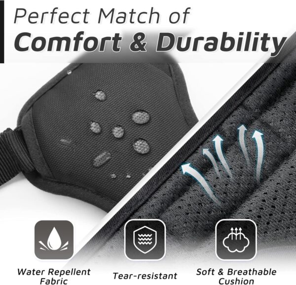 BOLTZ Extra Large Dog Harness with Night Reflective Strips, Double Chest Support, Adjustable Straps, Mesh Padding for Comfort, Secure Fit for XL Breeds, Chest Size Upto 50 Inch, 10M Visibility
