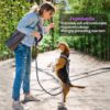 81UeE5bnZbL._SL1500_.jpg Furco Dog Leash Dog Belt Heavy Duty Nylon | Anti Slip Padded Handle Long Dog Leash Highly Reflective Leash for Dogs Rope for Medium & Large Dogs 12 mm Thickness (Black, 6.5 Feet Long)