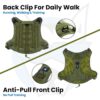 81V-zYUFKzL._SL1500_.jpg HANK Tactical Dog Harness - No Pull Heavy Duty - 1600D Oxford Nylon - Adjustable Dog Chest Belt - 2 Metal Buckle - Dog Vest for Training, Walking & Outdoor Adventure (Tactical Green, S - Harness)