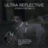 Dog Harness for Small Dogs – Reflective Strip Harness for Dogs Small, Medium, Large and Extra Large – Heavy Duty Anti Pulling Non Choking Dog Body Belt – Adjustable Black Dog Harness