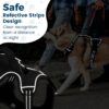 Funfox Dog Harness Medium Sized Dog, No Pull Dog Vest Adjustable, Comfortable Breathable Material Reflective Strips with Metal Clip for Control Easy Walking for Medium Breed Dogs Black