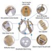 HANK Dog Harness | 3M Reflective Strap | Dog Body Vest for Medium Dogs | Soft Comfortable Padded | Anti Pull Harness for Walking, Training (Khaki - Grey - M (14-22Kg)