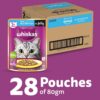 81Xe-9fXIkL._SL1500_.jpg Whiskas Adult (+1 Year) Wet Cat Food, Ocean Fish Flavor, 80 g, Pack of 28 | Complete & Balanced Food for Adult Cats | Pet Food for Hydration of Cats