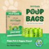 Compostable Poop Bags for Dogs & Cats | Pack of 8 (120 bags) | Biodegradable & Eco-Friendly | Waste/Litter Poop Bag | Strong & Leak-Proof Potty Picker | Green Colour - 9 x 13 Inches