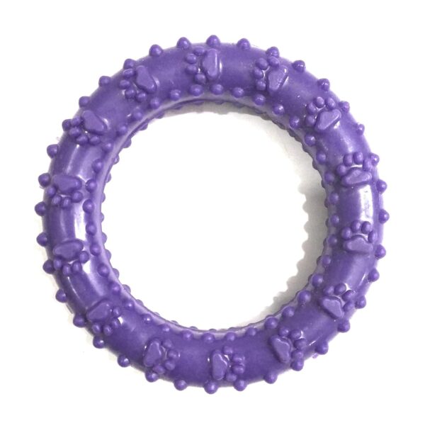 Rubber Chew Ring Dog Toy, Medium, Color May Vary