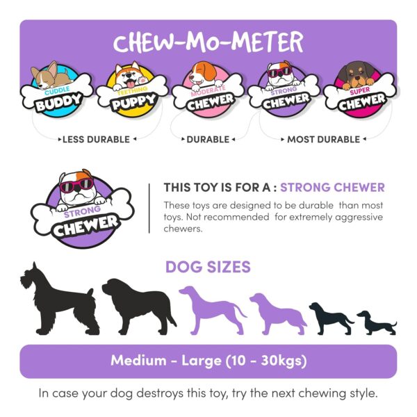 81a8QjEXMlL._SL1500_.jpg BarkButler Pookie The Dragon Plush Dog Toy - Soft & Squeaky Toys for Dogs, Dog Toys for Large Dogs (10-30kgs) - Blue