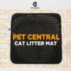 Cat Litter Mat – Waterproof and Urine Proof - Double Layer Open Edge Design – Durable and Washable – Soft on Paws – Slip Resistant – Available in different Sizes – Black
