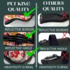 Pet King Personalized No-Pull Dog Harness with Leash � Custom Dog Name & Phone Number Adjustable Reflective Vest for All Breeds Size � Easy Control & Comfortable. (REDPAW, M(13-19 KGs))