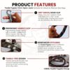 Foodie Puppies Dog Training Walking Rope - Nylon Leash (15mm) for Small to Medium Sized Dogs With Strong Hook - Color May Vary