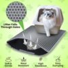 MAK7 Cat Litter Mat | Double Layer Honeycomb Design |Waterproof EVA Material | Cat Litterr Trapping & Easy Clean, Non-Slip Mat for Litter Box | Cats Litters Pad | Cat Products | SIZE 60CMX 45CM|