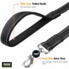 81ck5KjMjtL._SL1500_.jpg Buraq 6FT Reflective Double Handle Dog Leash, Dual Padded Handles for Control & Comfort, Strong Clip Lead for Walking, Training & Safety