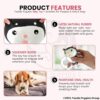 81el3HUo9eL._SL1500_.jpg Foodie Puppies Natural Latex Rubber Squeaky Black & White Puppy Toy | Suitable for Small Dogs (0-10kgs) | Animal Design, Fetch & Chew Safe Play Toy
