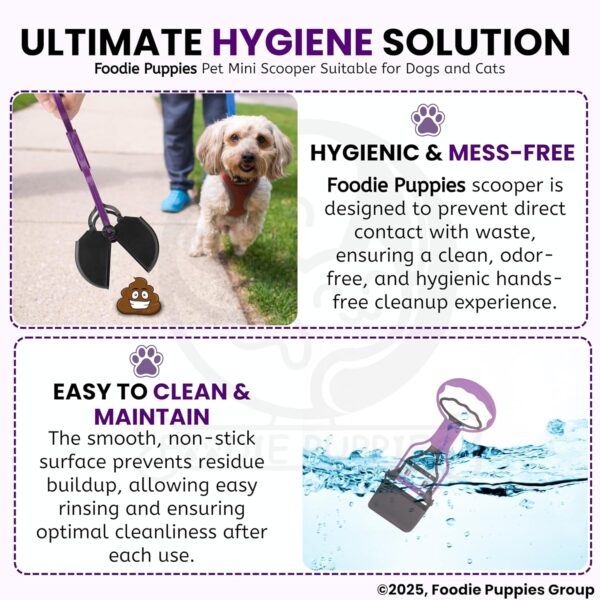 Foodie Puppies Potty Scooper Non-Breakable Pet Pooper Scooper for Dogs and Cats (Mini Scooper) High Strength Material and Durable Spring for Easy Grass and Gravel Pick Up