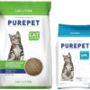 PUREPET Adult Cat Food, Ocean Fish, 2.8 Kg & Clumping PUREPET Adult Cat Food, Ocean Fish, 2.8 Kg & Clumping Lavender Fragrance Cat Litter (for Multiple Cats), 5Kg - Dry