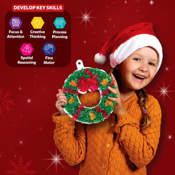 Skillmatics Poke-in Art - Christmas Decor, Mess-Free Art for Kids, DIY Craft Kits, Creative Activity, Fine Motor Skills, Gifts for Ages 4, 5, 6, 7, 8, 9, 10, 11, 12