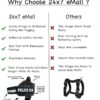 81jPSBK23mL._SL1500_.jpg 24x7 eMall Dog K9 Police Dog Harness Vest with Hook and Loop Straps and Handle and Adjustable (XL- 28-38 Inch Girth, Black),210 gram