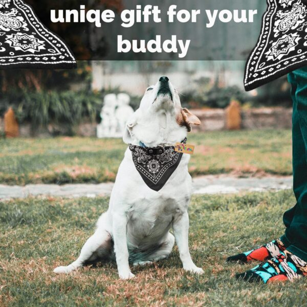 Western Era Stylish Dog Collar Scarf – Adjustable, Comfortable Pet Accessory for Puppy, Kitten, Trendy Bandana, Soft Fabric, Perfect, Special Occasions, Washable, Small Breed (Black)